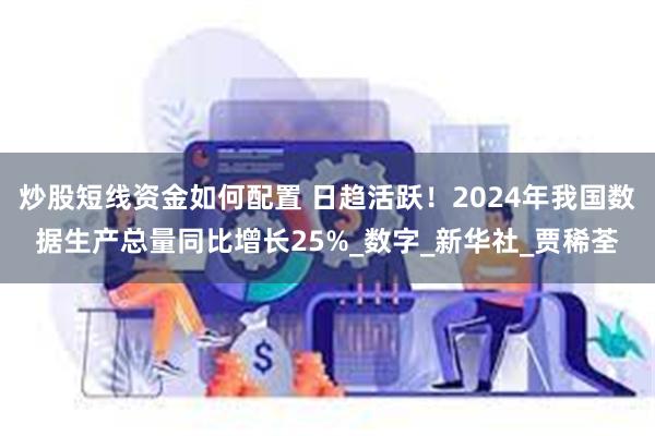 炒股短线资金如何配置 日趋活跃！2024年我国数据生产总量同比增长25%_数字_新华社_贾稀荃