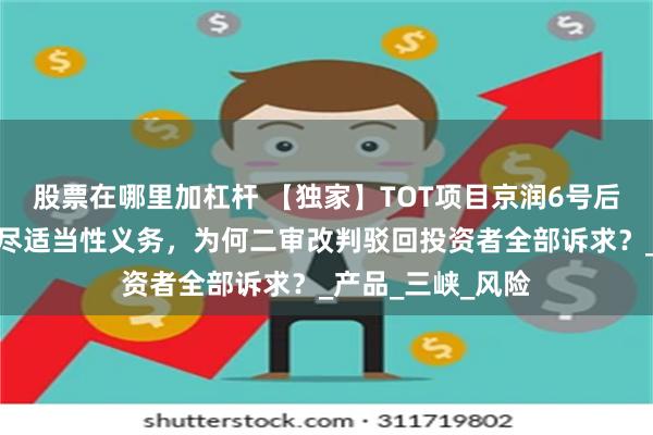股票在哪里加杠杆 【独家】TOT项目京润6号后续：重庆信托未尽适当性义务，为何二审改判驳回投资者全部诉求？_产品_三峡_风险