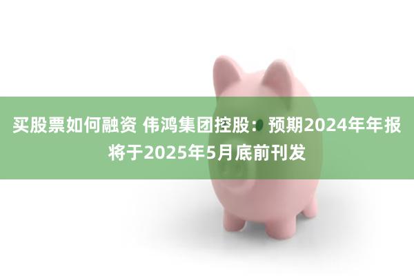 买股票如何融资 伟鸿集团控股：预期2024年年报将于2025年5月底前刊发
