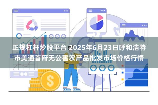 正规杠杆炒股平台 2025年6月23日呼和浩特市美通首府无公害农产品批发市场价格行情