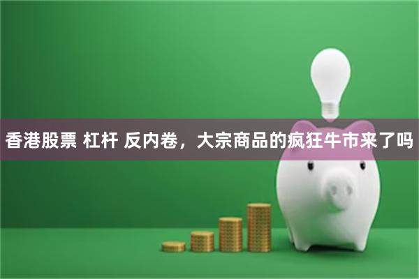 香港股票 杠杆 反内卷，大宗商品的疯狂牛市来了吗