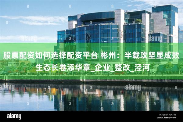 股票配资如何选择配资平台 彬州：半载攻坚显成效 生态长卷添华章_企业_整改_泾河