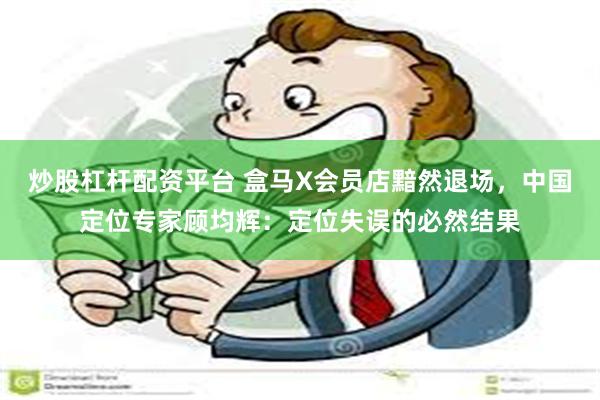 炒股杠杆配资平台 盒马X会员店黯然退场，中国定位专家顾均辉：定位失误的必然结果