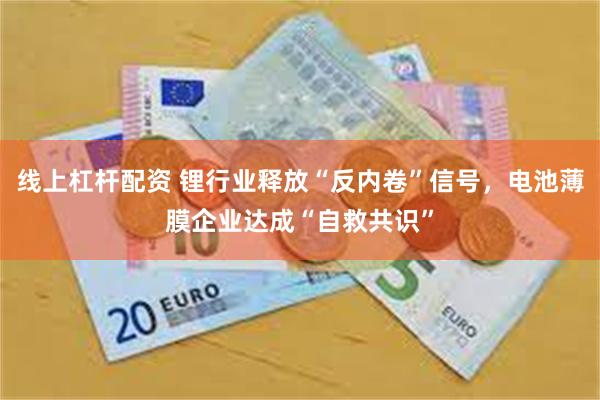 线上杠杆配资 锂行业释放“反内卷”信号，电池薄膜企业达成“自救共识”
